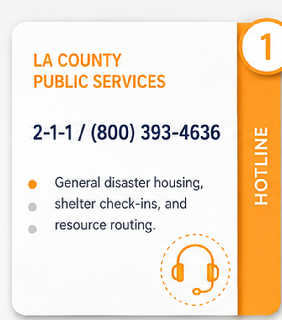LA County Public Services — 2-1-1 / (800) 393-4636