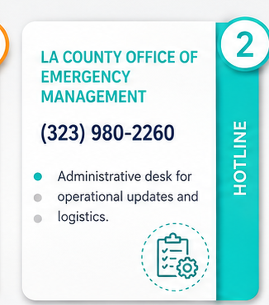 LA County Office of Emergency Management — (323) 980-2260