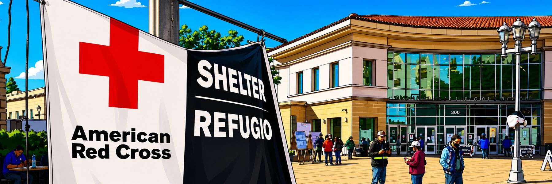 American Red Cross shelter and community registration center